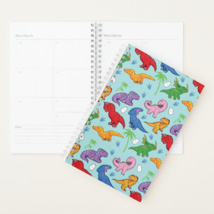 Agenda Patrón de dinosaurios curados