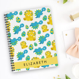 Agenda Patrón De Dinosaurios, Dinosaurios Cutos, Tu Nombr