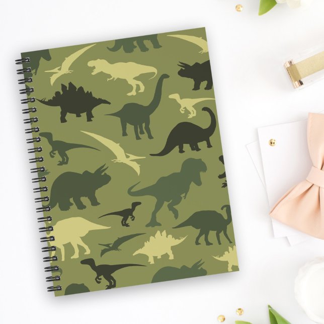 Agenda Patrón de dinosaurios, silueta de dinosaurios, din (Subido por el creador)