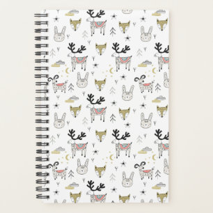 Agenda Patrón de Doodle Animal de Woodland Cuadros