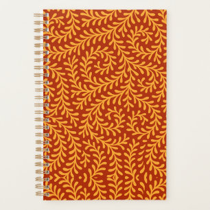 Agenda Patrón de enredadera amarilla dorada