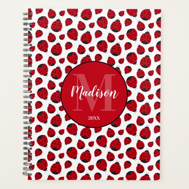 Agenda Patrón de fallos rojos personalizado (Anverso)