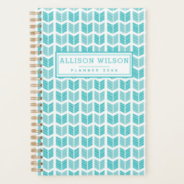 Agenda Patrón de flechas aztecas de etnia turquesa