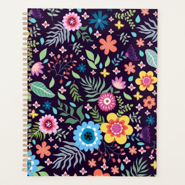 Agenda Patrón de flor (Anverso)