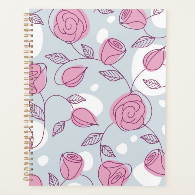 Agenda Patrón de flor (Anverso)