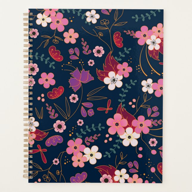 Agenda Patrón de flor (Anverso)