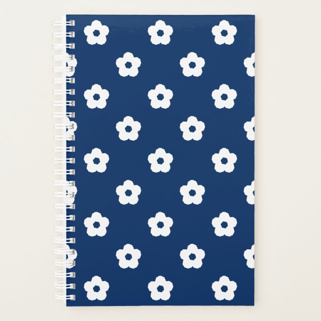 Agenda Patrón de Flor Blanca (Anverso)