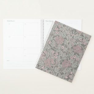 Agenda Patrón de Flor de Jazmín de William Morris
