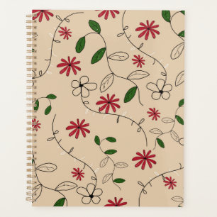 Agenda Patrón de flores del jardín mágico