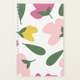 Agenda Patrón de flores sin foco