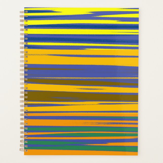 Agenda Patrón de franjas coloridas (Anverso)
