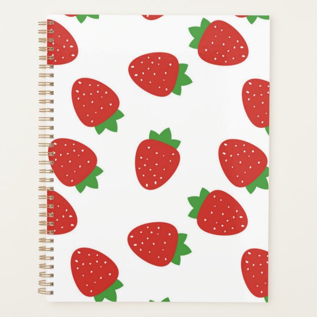Agenda Patrón de fresa (Anverso)