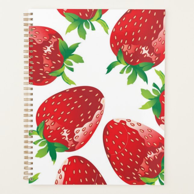 Agenda Patrón de fresa (Anverso)