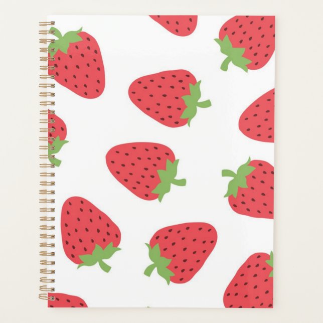 Agenda Patrón de fresa (Anverso)