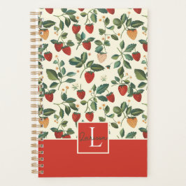 Agenda Patrón de fresa de Personalizado suave