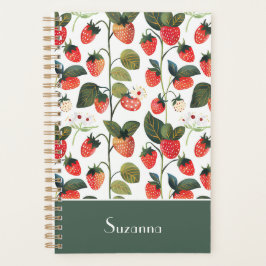 Agenda Patrón de fresa de Personalizado suave