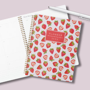 Agenda Patrón de fresa personalizado