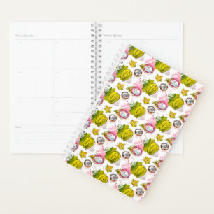 Agenda Patrón de frutas texturadas a mano libre