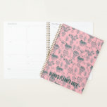 Agenda Patrón de frutas y flores florece PERSONALIZADO ro<br><div class="desc">¡Hola! Espero que te guste este diseño de arte original. Añade tu propio texto,  cambia los colores o fuentes para personalizarlo. Revisa mi tienda para más diseños. Si quieres algo personalizado,  por favor avísenme.</div>