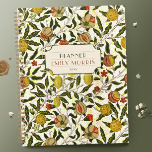 Agenda Patrón de frutos de limón granado William Morris