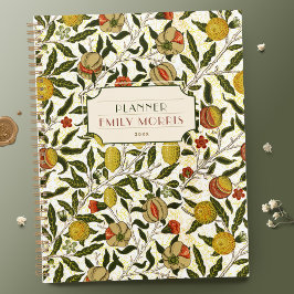 Agenda Patrón de frutos de limón granado William Morris