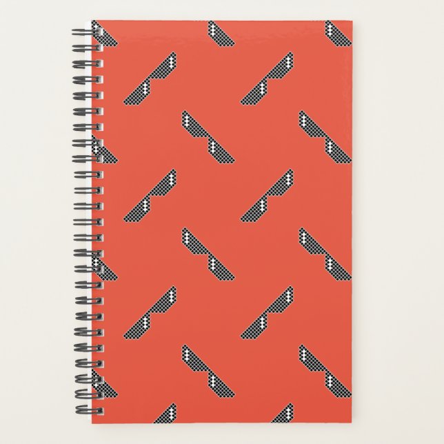 Agenda Patrón de gafas de sol de píxeles (Anverso)