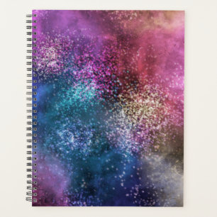 Agenda Patrón de galaxia colorido