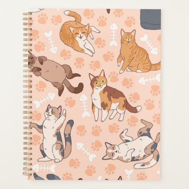 Agenda Patrón de gato (Anverso)