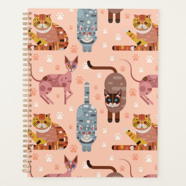 Agenda Patrón de gato (Anverso)