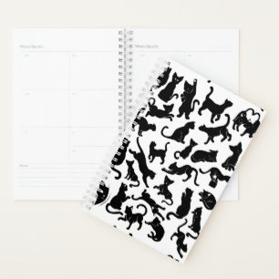 Agenda Patrón de gato negro