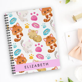 Agenda Patrón De Gatos, Gatos Cutos, Kitty, Paws, Tu Nomb
