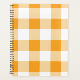 Agenda Patrón de Gingham amarillo