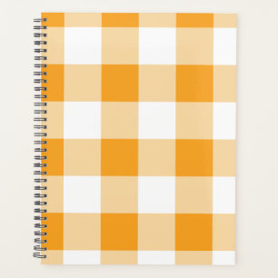 Agenda Patrón de Gingham amarillo