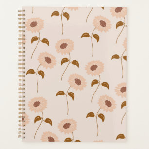 Agenda Patrón de girasol hippie y retro y 2.000 color bei