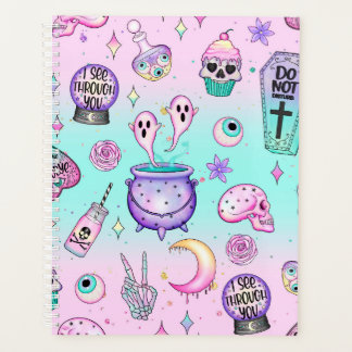 Agenda patrón de gótico pastel
