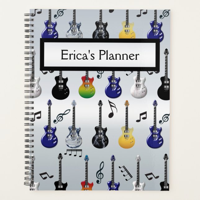 Agenda Patrón de guitarra eléctrica (Anverso)