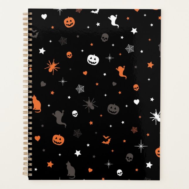 Agenda Patrón de Halloween (Anverso)