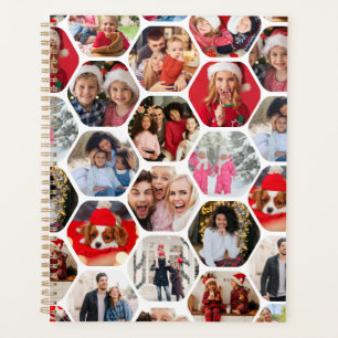 Agenda Patrón de hexágono moderno y simple de varios Coll