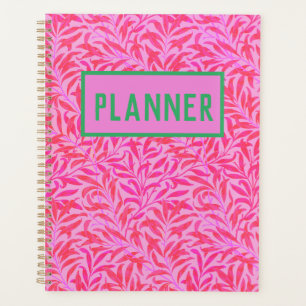 Agenda Patrón de hoja rosa