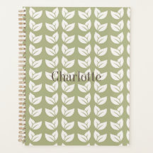 Patrón de hoja verde retro vintage Y2K