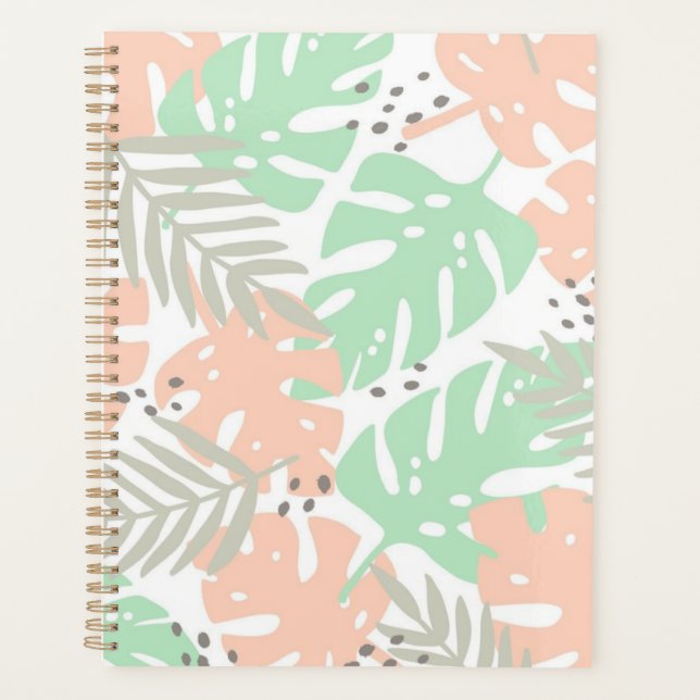 Agenda Patrón de hojas (Anverso)