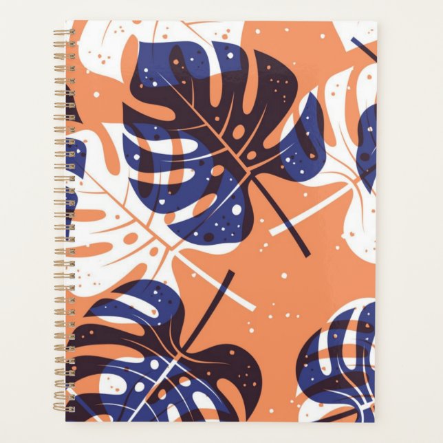 Agenda Patrón de hojas (Anverso)