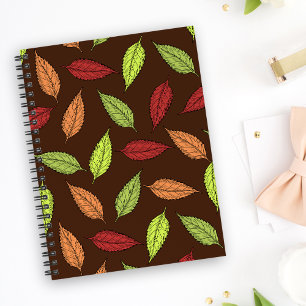 Agenda Patrón de hojas, hojas coloridas, hojas de otoño