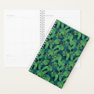 Agenda Patrón de hojas tropicales