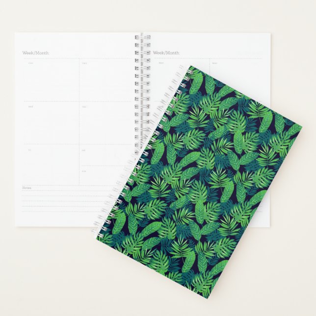 Agenda Patrón de hojas tropicales (Demostración)