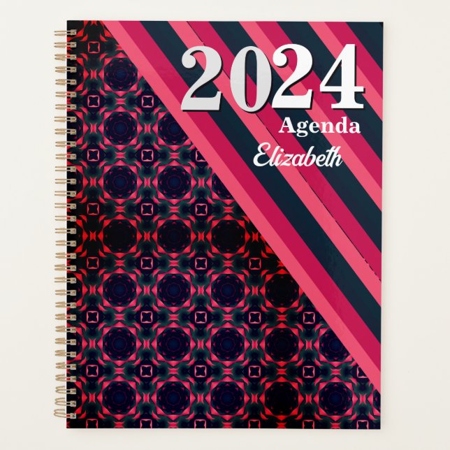 Agenda Patrón de Honeycomb Adoración de época añada su no (Anverso)