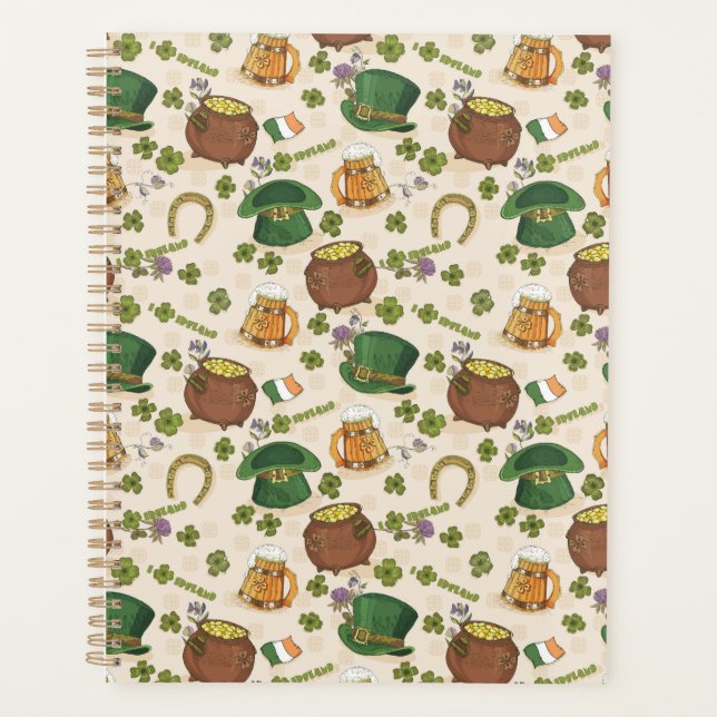 Agenda Patrón de iconos de Irlanda de época (Anverso)