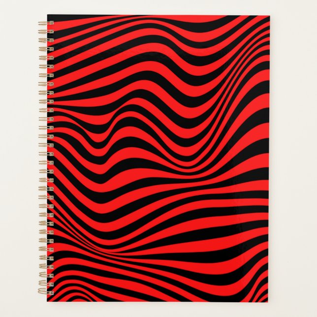 Agenda Patrón de ilusión óptica ondulada (Anverso)