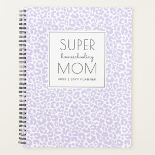 Agenda Patrón de impresión de leopardo pastel moderno Púr
