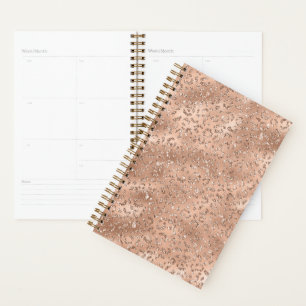 Agenda Patrón de impresión de piel de leopardo de cheta